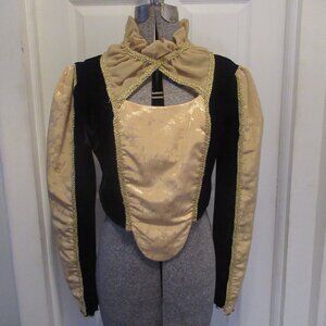 Elegant Black and Gold Women's Top